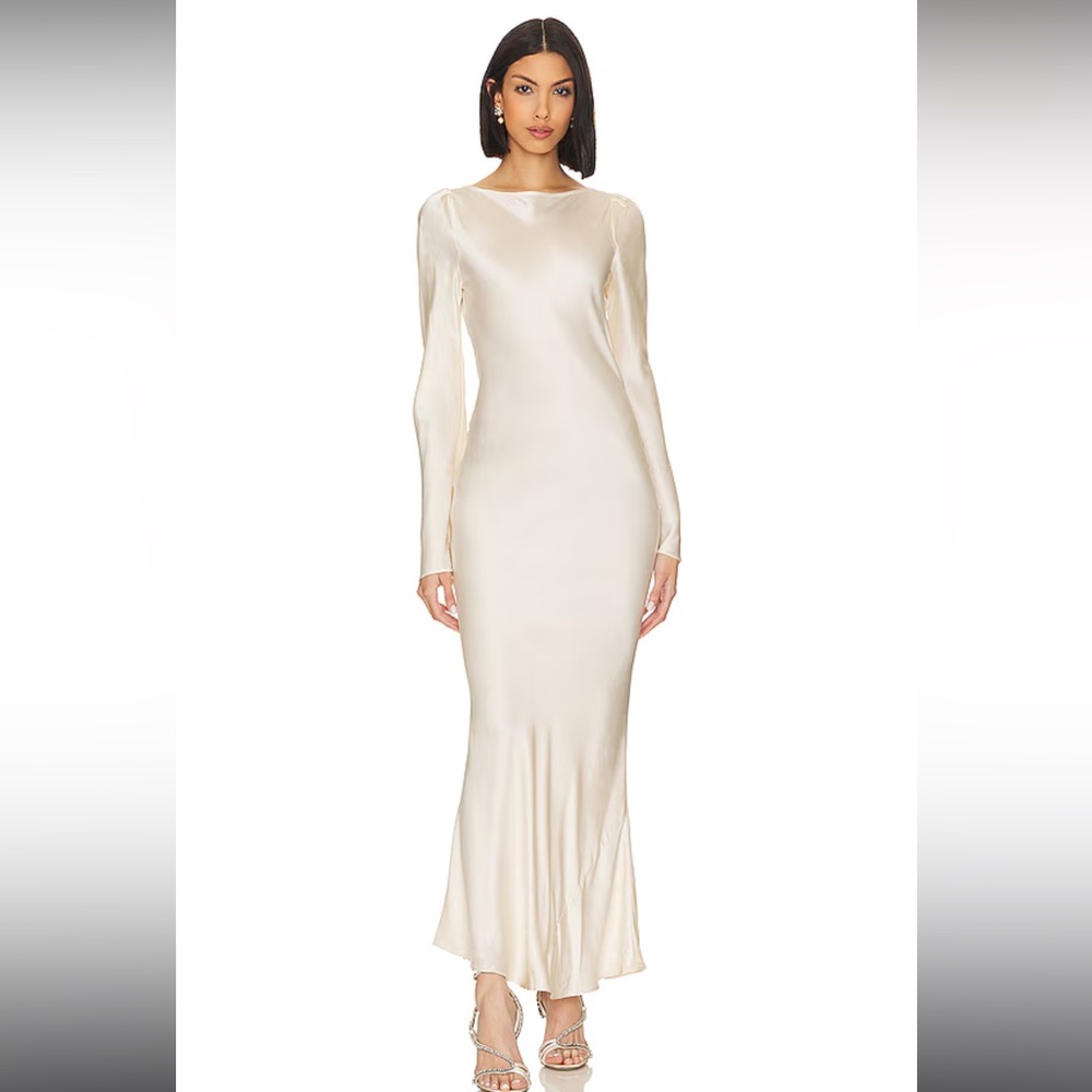 Stone Cold Fox Silk Maxi Dress